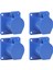 4 Set Endüstriyel Soket 3 Pin 16A IP44 Su Geçirmez Gizli Priz 220‑250V Güç Için (Yurt Dışından) 2