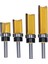 4 Adet Flush Trim Freze Ucu Desenli Düz Rulman Freze Kesici 19MM Çap 1/4in Şaft (Yurt Dışından) 1