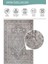 Stonart Klasik Eskitme Vintage Desenli Otantik Yıkanabilir Gri/kahverengi Halı Al 444 4