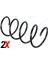 Helezon Yay On Renk Kodu: 2 x Kirmizi C-Class W203 02 07 S203 02 07 Dpmah 1