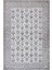 Stonart Eskitme Vintage Desenli Bej/gri Otantik Yıkanabilir Şönil Halı Al 448 2
