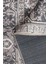 Stonart Eskitme Vintage Desenli Gri Otantik Yıkanabilir Şönil Halı Al 453 5