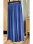 Beli Lastikli Geniş Paça Modal Etekli Pantolon 8809 - Indigo 1