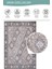 Stonart Eskitme Vintage Desenli Kahverengi Otantik Yıkanabilir Şönil Halı Al 464 4
