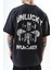 Erkek Unlucky Baskılı Oversize T-Shirt Füme 4