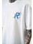 Erkek Numbers Of R Nakışlı Oversize T-Shirt Beyaz 4