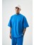 Erkek Basic T-Shirt Mavi 1