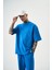 Erkek Basic T-Shirt Mavi 2