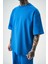 Erkek Basic T-Shirt Mavi 4