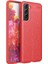 Galaxy S21 Fe Kılıf Mkst Niss Silikon Kapak-Kırmızı 1