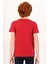 Bisiklet Yaka Kırmızı Renk Erkek Çocuk Tshirt 5