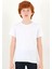 Bisiklet Yaka Ekru Renk Erkek Çocuk Tshirt 3