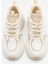 Kadın Sneaker Kalın Taban Bağcıklı Çok Parçalı Spor Ayakkabı Luser Bej 7