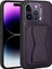 Apple iPhone 14 Pro Kılıf Kartlıklı Standlı ​pu Deri Mkst Memo Kapak-Koyu Mor 1