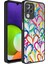 Galaxy A22 4g Kılıf Aynalı Desenli Kamera Korumalı Parlak Mkst Mirror Kapak-Kalp 1