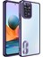 Xiaomi Redmi Note 11 Global Kılıf Kamera Korumalı Logo Gösteren Mkst Omega Kapak-Derin Mor 1