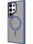 Galaxy S24 Ultra Kılıf Sert Pc Arka Yüzey Wireless Şarj Özellikli Mkst Flet Magsafe Kapak-Gri 5