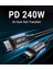 USB-C to USB-C 240W Güç Destekli - 40Gbps Video/ses iletimi - C1-09 (Acefast Türkiye Garantili) 2