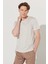 Erkek Gri Slim Fit Dar Kesim %100 Pamuk Bisiklet Yaka Tişört 6