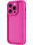 Apple iPhone 15 Pro Max Kılıf Kamera Korumalı Mkst Ananas Kapak-Pembe Koyu 5