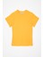 Bisiklet Yaka Koyu Sarı Renk Erkek Çocuk Tshirt 1