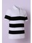 Yarım Fermuarlı Beyaz Erkek Polo Yaka T-Shirt 106-4002 2