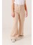 Kız Çocuk Bol Paça Basic Keten Pantolon 1