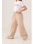 Kız Çocuk Bol Paça Basic Keten Pantolon 2