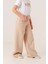 Kız Çocuk Bol Paça Basic Keten Pantolon 3