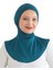 Kadın Boyunluklu Hijab Tesettür Pratik Spor Bone - Turkuaz 1