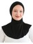 Kadın Boyunluklu Hijab Tesettür Pratik Spor Bone - Siyah 1