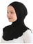Kadın Boyunluklu Hijab Tesettür Pratik Spor Bone - Siyah 2