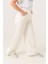 Kız Çocuk Bol Paça Basic Keten Pantolon 2574 1