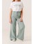 Kız Çocuk Bol Paça Basic Keten Pantolon 2574 1