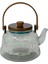 Bambu Kapaklı Isıya Dayanıklı Cam Demlik, Süzgeçli 16992-1 1