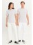 Erkek Lila Slim Fit Dar Kesim %100 Pamuk Bisiklet Yaka Tişört 5