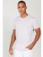 Erkek Lila Slim Fit Dar Kesim %100 Pamuk Bisiklet Yaka Tişört 1