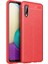 Galaxy A02 Kılıf Mkst Niss Silikon Kapak-Kırmızı 1