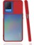 Oppo A54 4g Kılıf Mkst Lensi Kapak-Kırmızı 1