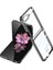 Galaxy Z Flip 6 Kılıf Mkst Full Camlı Kıpta Kapak-Siyah 1