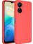Vivo Y16 Kılıf Mkst Mara Laaakan Kapak-Kırmızı 1