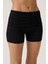 Siyah Katlanabilir Bel Detaylı Şort Lounge Shorts 5