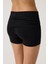 Siyah Katlanabilir Bel Detaylı Şort Lounge Shorts 6