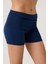 Lacivert Katlanabilir Bel Detaylı Şort Lounge Shorts 5