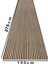 Mdf Ahşap Akustik Duvar Paneli - 100 x 275 cm - Safir Meşe 2