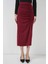 8033 Sandy Yırtmaçlı Etek - Bordo 4