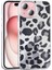 iPhone Uyumlu 15 Kılıf Desenli Zore Mep Kapak-Gri Leopar 1