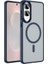Samsung Galaxy S25 Edge Kılıf M-safe Şarj Özellikli Mat Arka Yüzey Zore Sio Kapak 1