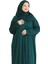 Namaz Elbisesi Eşarp Seccade Tesbih Set, Islami Giyim Takım Ferace Turban Şal 5