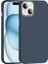 iPhone Uyumlu 13 Kılıf M-Safe Şarj Özellikli Karbon Fiber Görünümlü Zore Gros Kapak-Lacivert 1